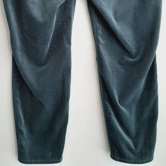 TALBOTS Flawless Five-Pocket Jegging Velvet Crop Skinny Pants Green  Sz 16 P - Picture 8 of 12